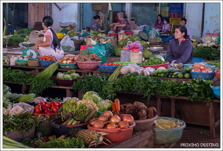 Mercado local en la zona de Lam Ha - Dalat