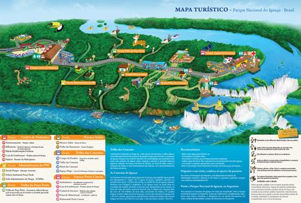 Mapa del Parque Nacional do Iguaçú