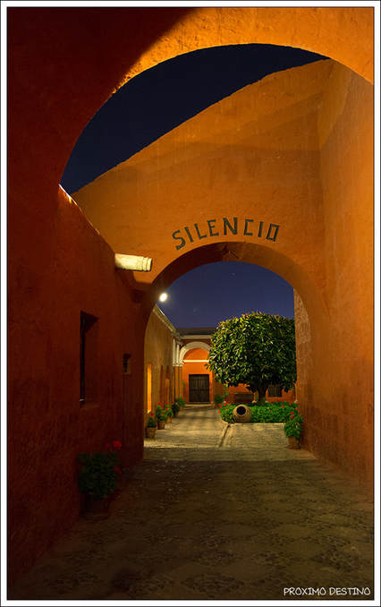 Patio del Silencio - Monasterio de Santa Catalina en Arequipa